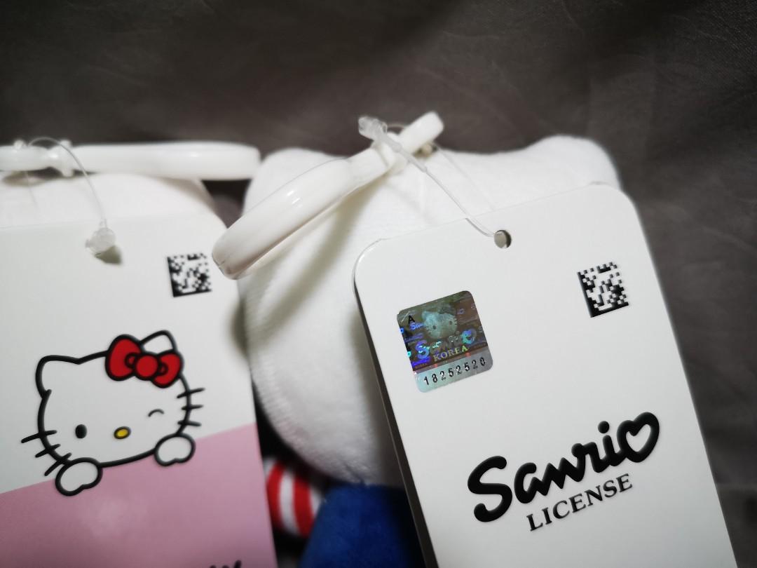 Hello Kitty Keychain Plush Set (Daiso x Sanrio Collab), Hobbies & Toys