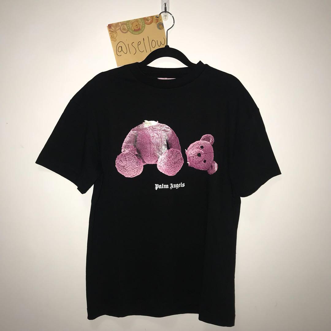 Instock Palm Angels Kill The Bear Purple Tee Men S Fashion Tops Sets Tshirts Polo Shirts On Carousell