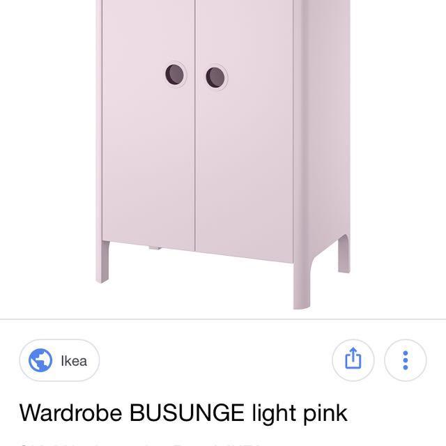 baby pink wardrobe