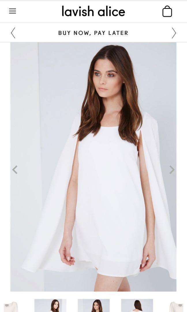 white floaty dress uk