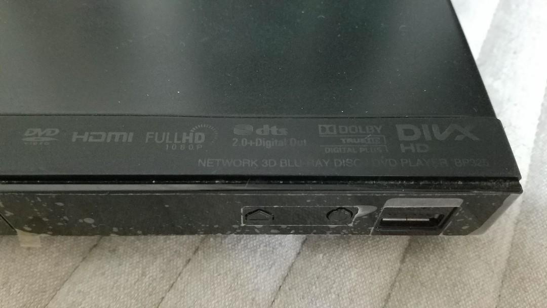 LG DVD Player BP325 3D Blu Ray Full HD 1080, 家庭電器, 電視 & 其他娛樂, 藍光及播放器