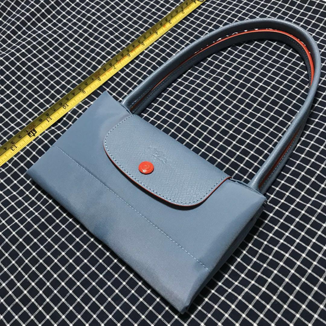 longchamp le pliage blue mist