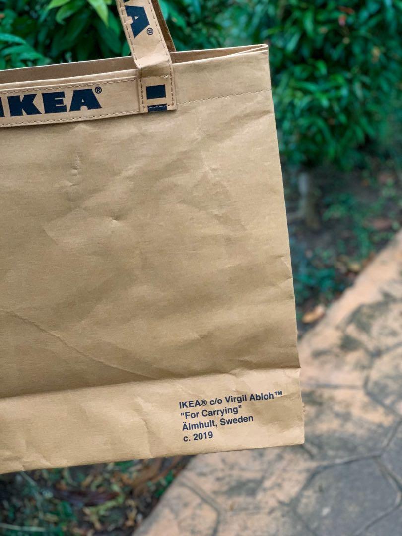 Virgil Abloh x IKEA MARKERAD Large Bag Brown, Luxury, Bags & Wallets on  Carousell