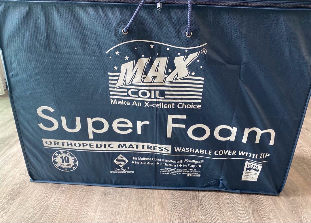 maxcoil super single mattress size