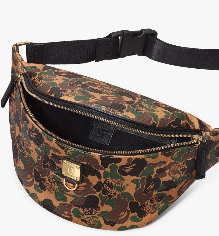 Bape MCM Stark Waist Belt Bag, Luxury, Bags & Wallets on Carousell