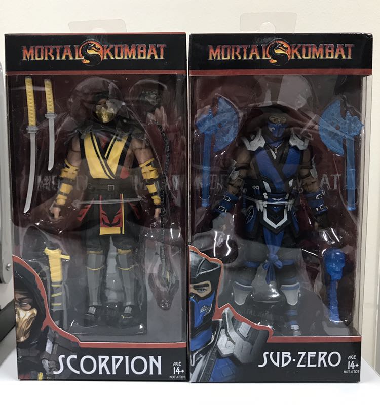 scorpion and sub zero action figures