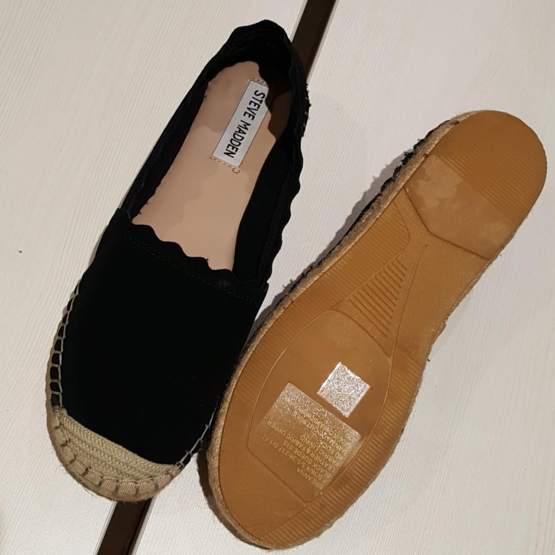 New Steve madden Breanna black suede Fesyen Wanita Sepatu di