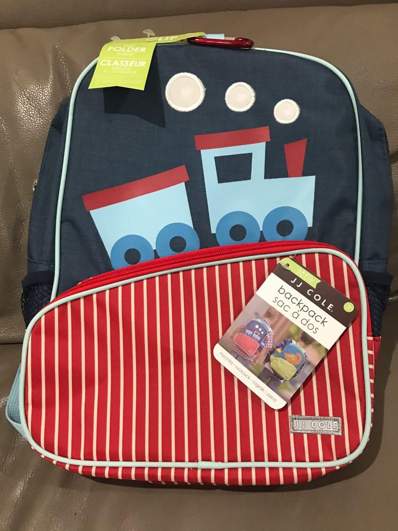 New JJ Cole backpack for kids with free folder 34.5 x 24.5 x 11.5cm Luxury Bags Wallets on Carousell