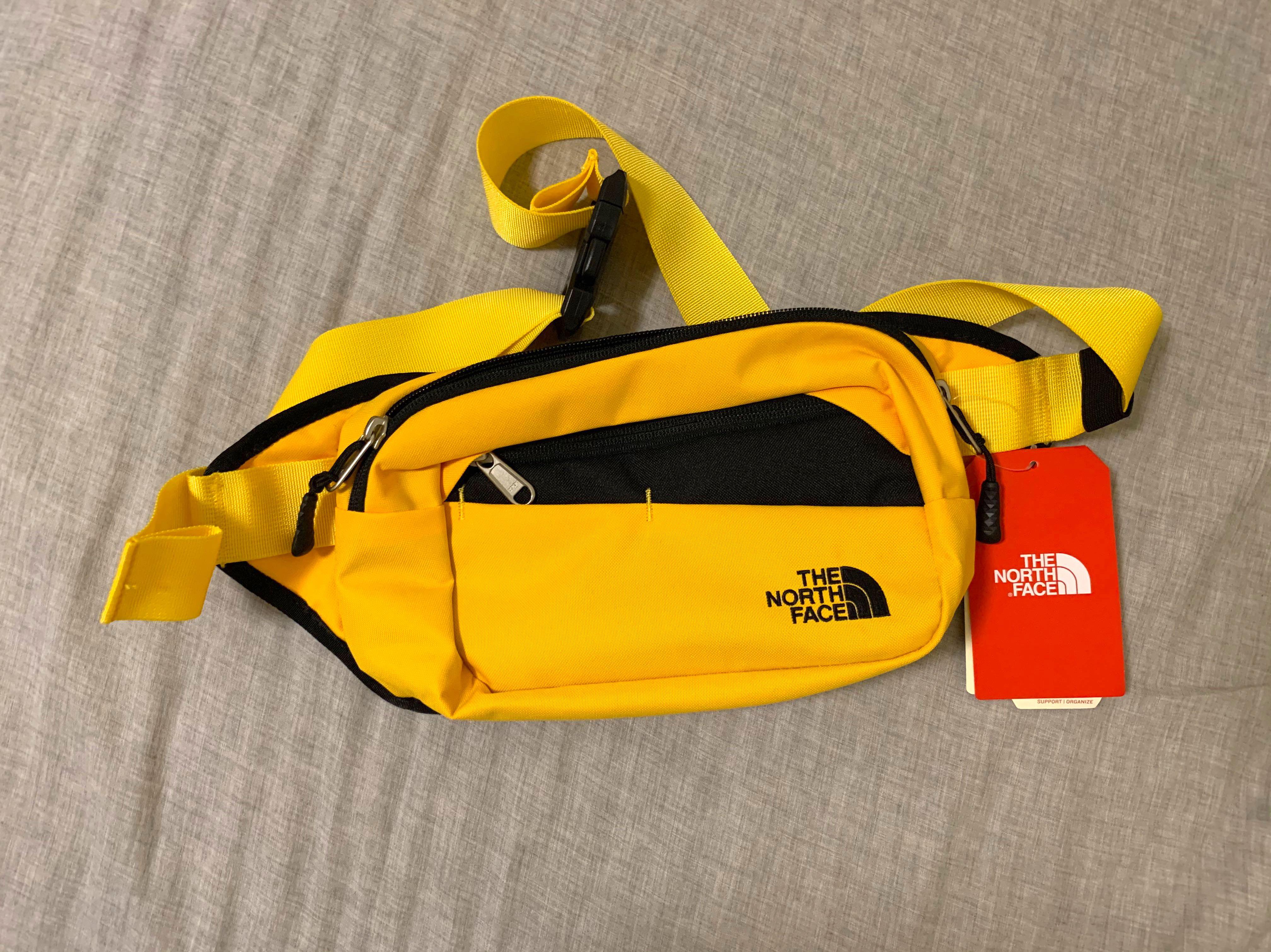 north face bum bag orange