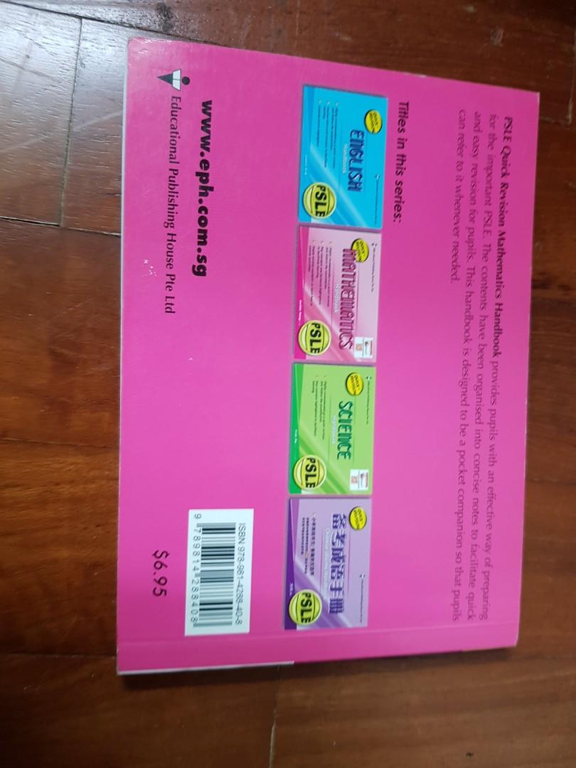 PSLE P6 Math handbook quick revision, Books & Stationery, Textbooks ...