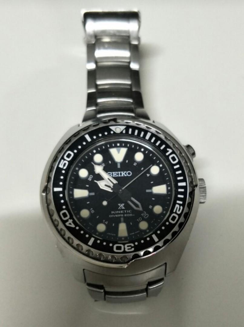 Seiko Sun019p1 Sun019 Prospex Kinetic GMT Diver dive watch sun019p sun 019 tuna