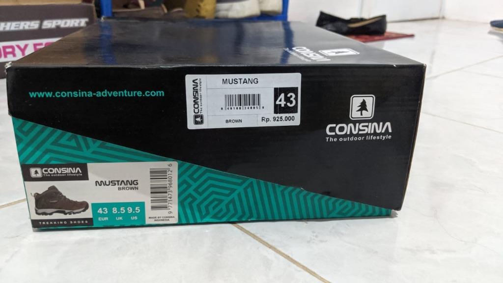 Sepatu Gunung Consina Mustang Brown Fesyen Pria Sepatu Sepatu Formal Di Carousell