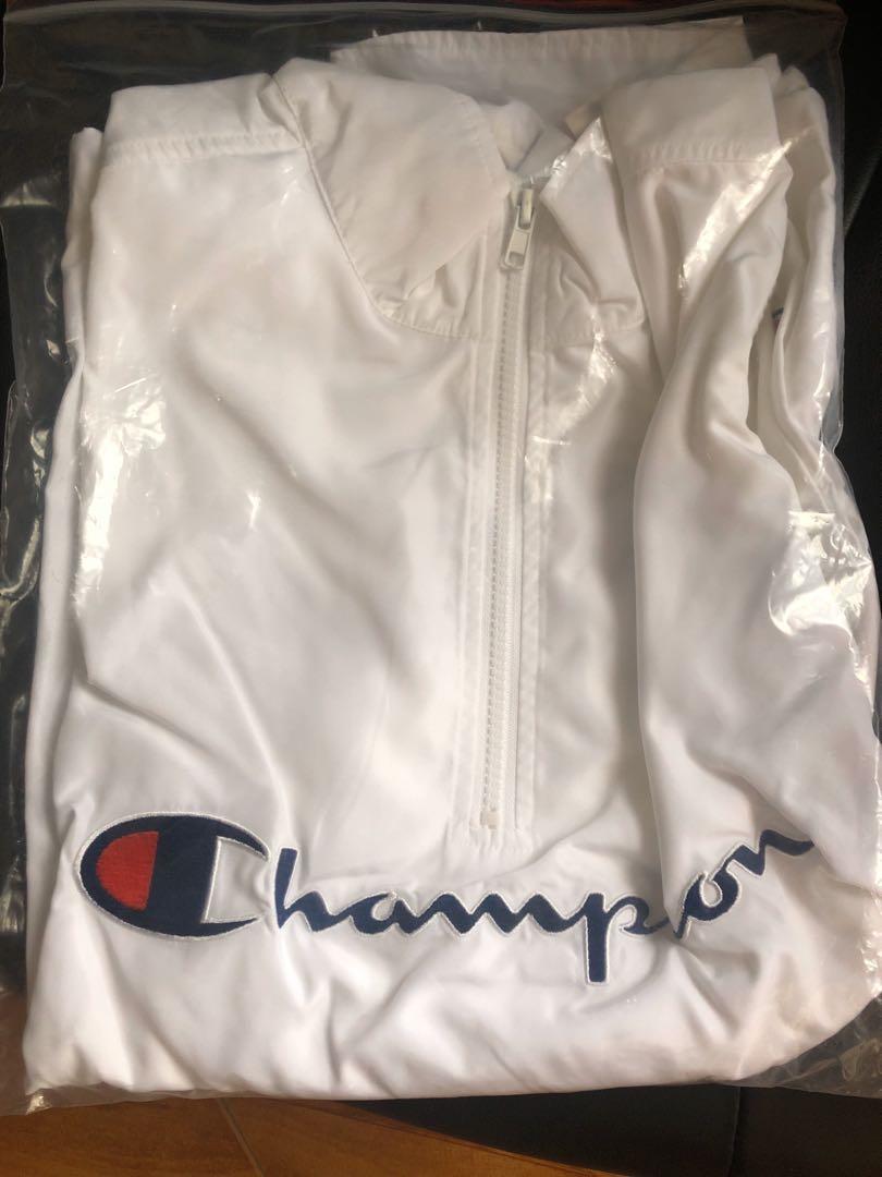 White champion half zip hotsell hoodie