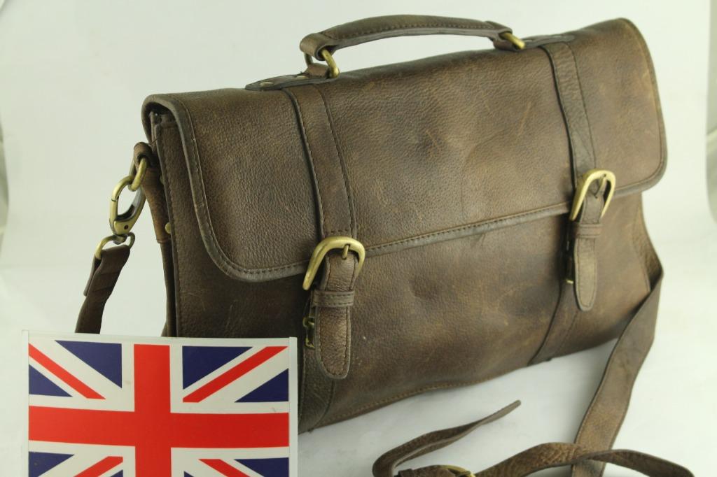 Tas kulit asli messenger bag saville row london Fesyen Pria Tas