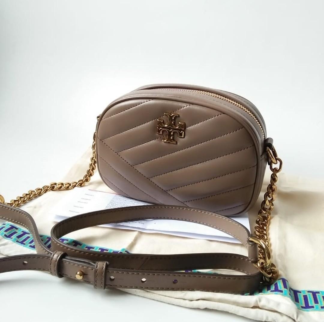 TB Kira Chevron Small Camera Bag 18.5 13 6.5 Barang Mewah Tas