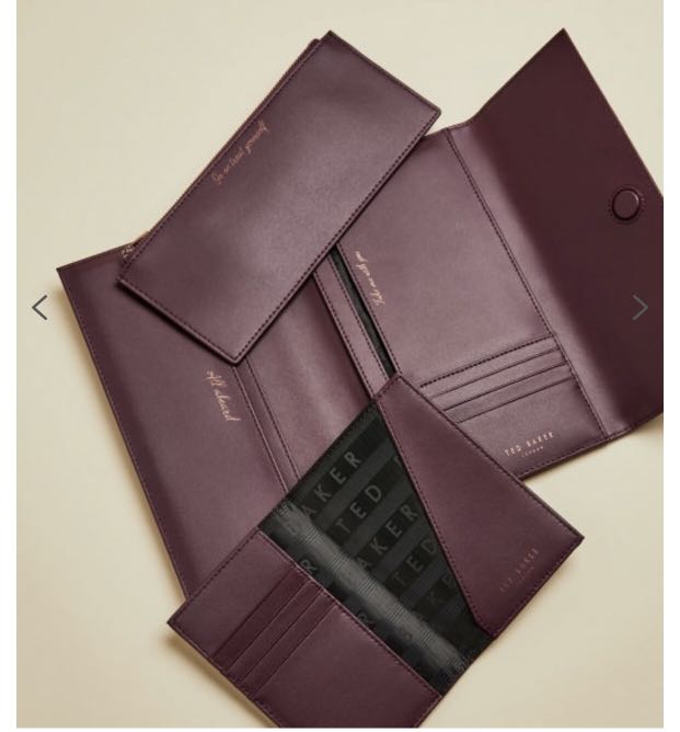 Ted Baker leather travel wallet 1 pc