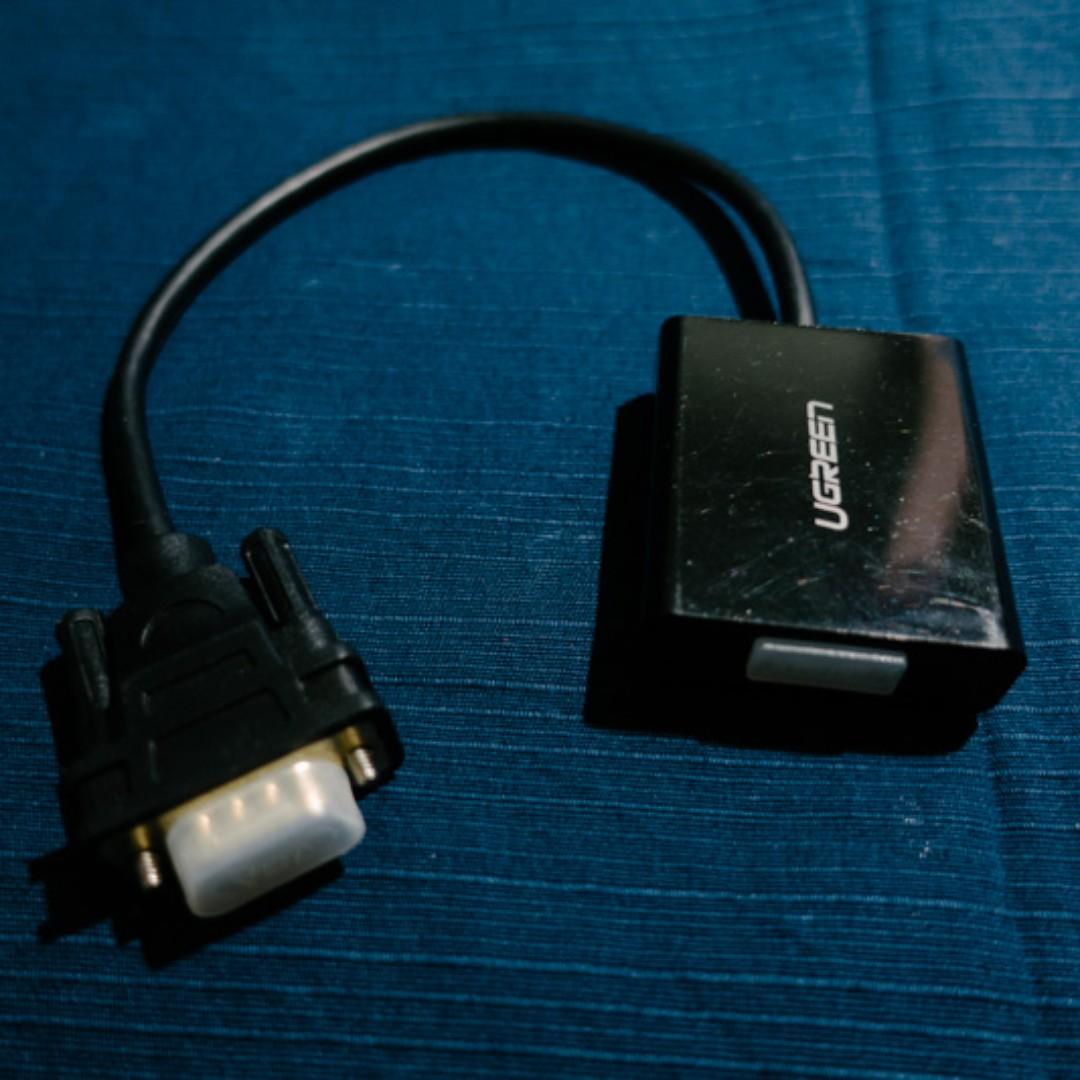 UGreen HDMI (Female) to VGA (Male) Adapter, Computers & Tech, Parts