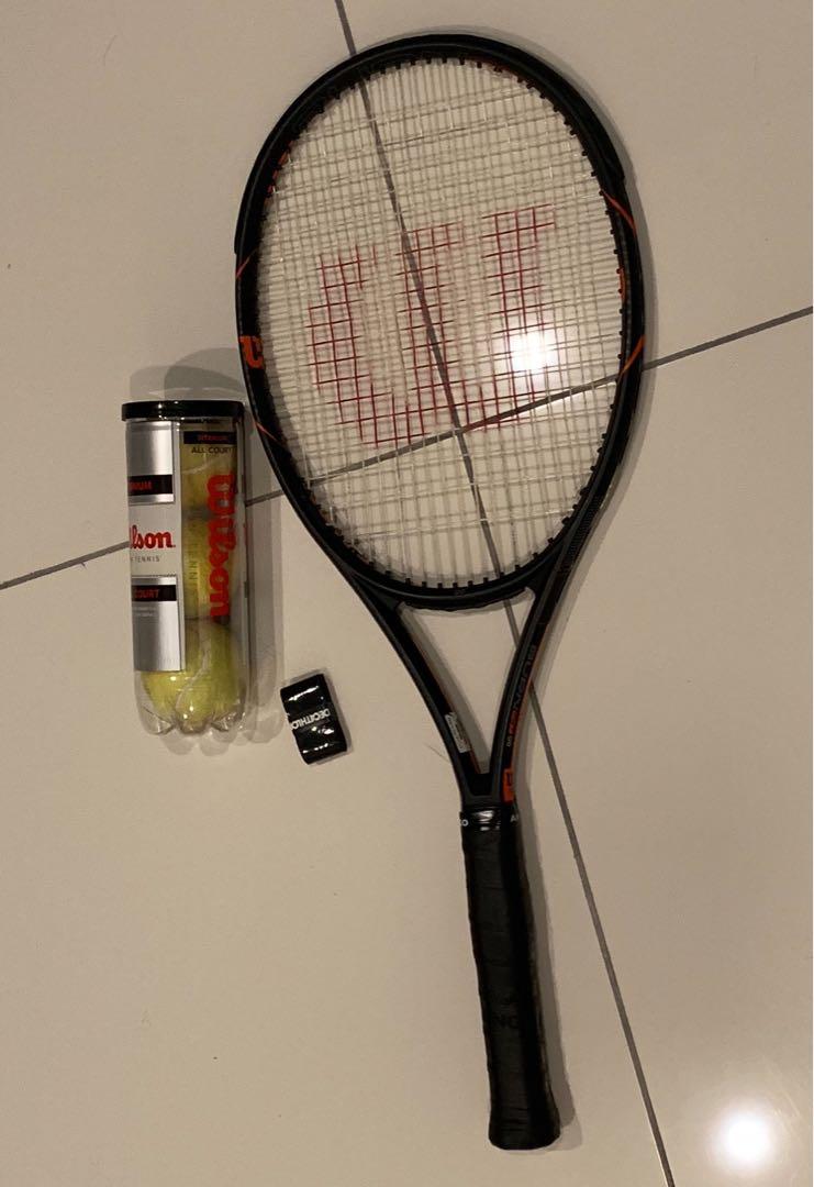 TWO 2 Preowned Wilson Burn FST 99 Tennis Racquet Rackets 4 1/4" 