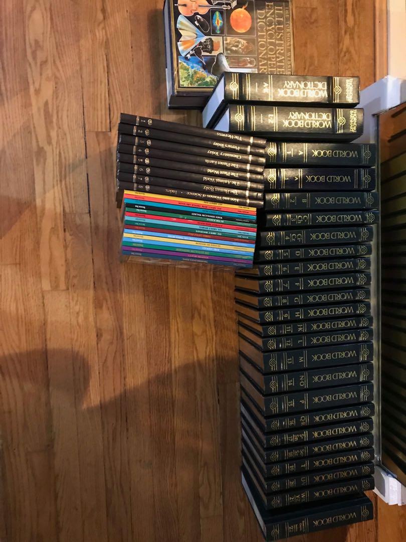World Book Encyclopedia (Category: Textbooks) located in Pasay City. Submitted by snowscloset (Listing ID 260304643, Image 1). Description: well kept clean originally bought 1k US Dollars in good condition.