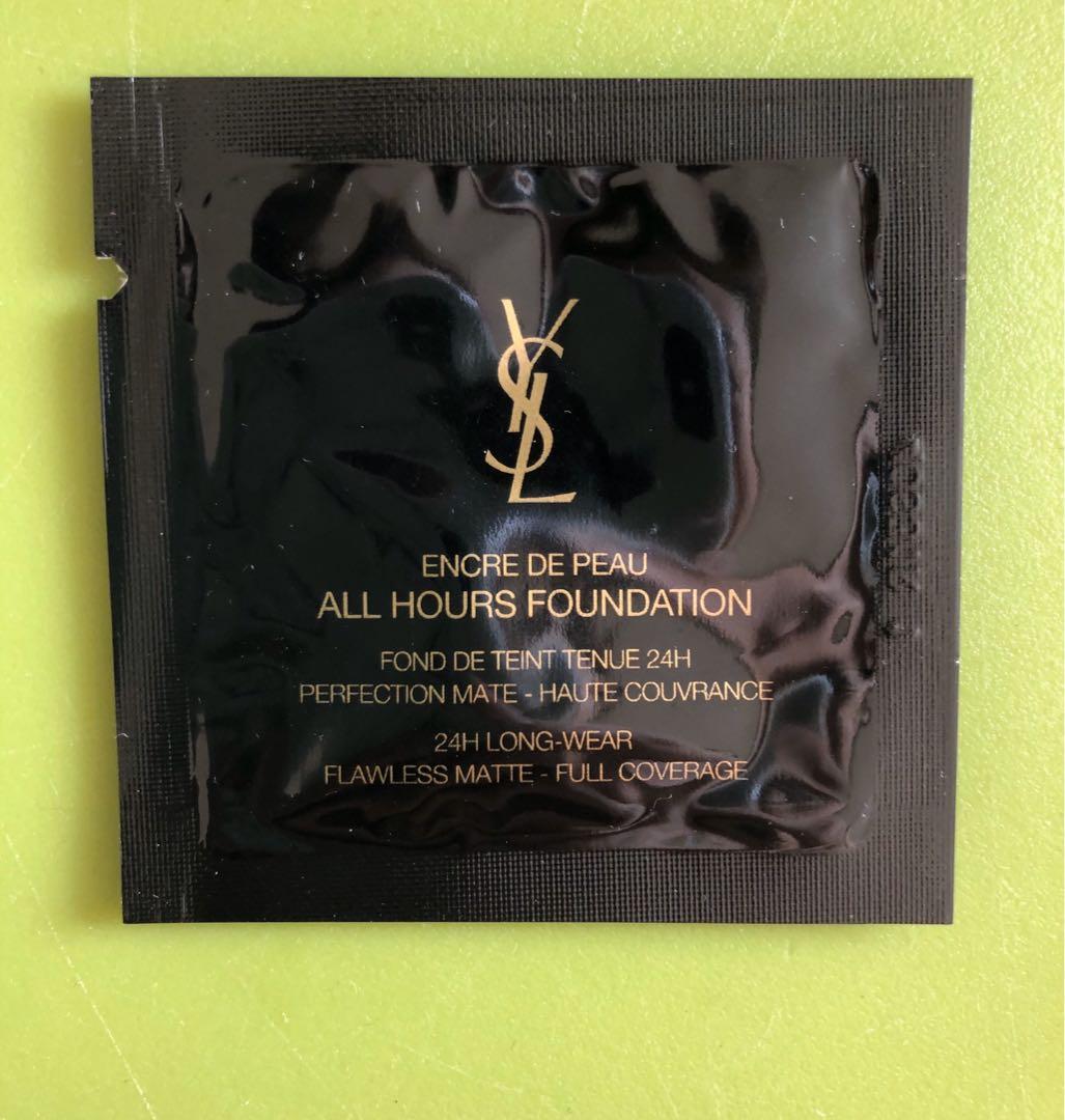 YSL Sample （分類：化妝品）位於 Hong Kong。 由 lokyoud 提交（商品編號 260327612，圖片 3）。簡介： $4/1包 請PM查詢貨量 - YSL Awakening foundation 粉底液 - YSL TOP SECRETS instant Moisture Glow 保濕底霜 - YSL 粉底液 All Hours Foundation 24H Long-Wear Flawless Matte Full Coverage。