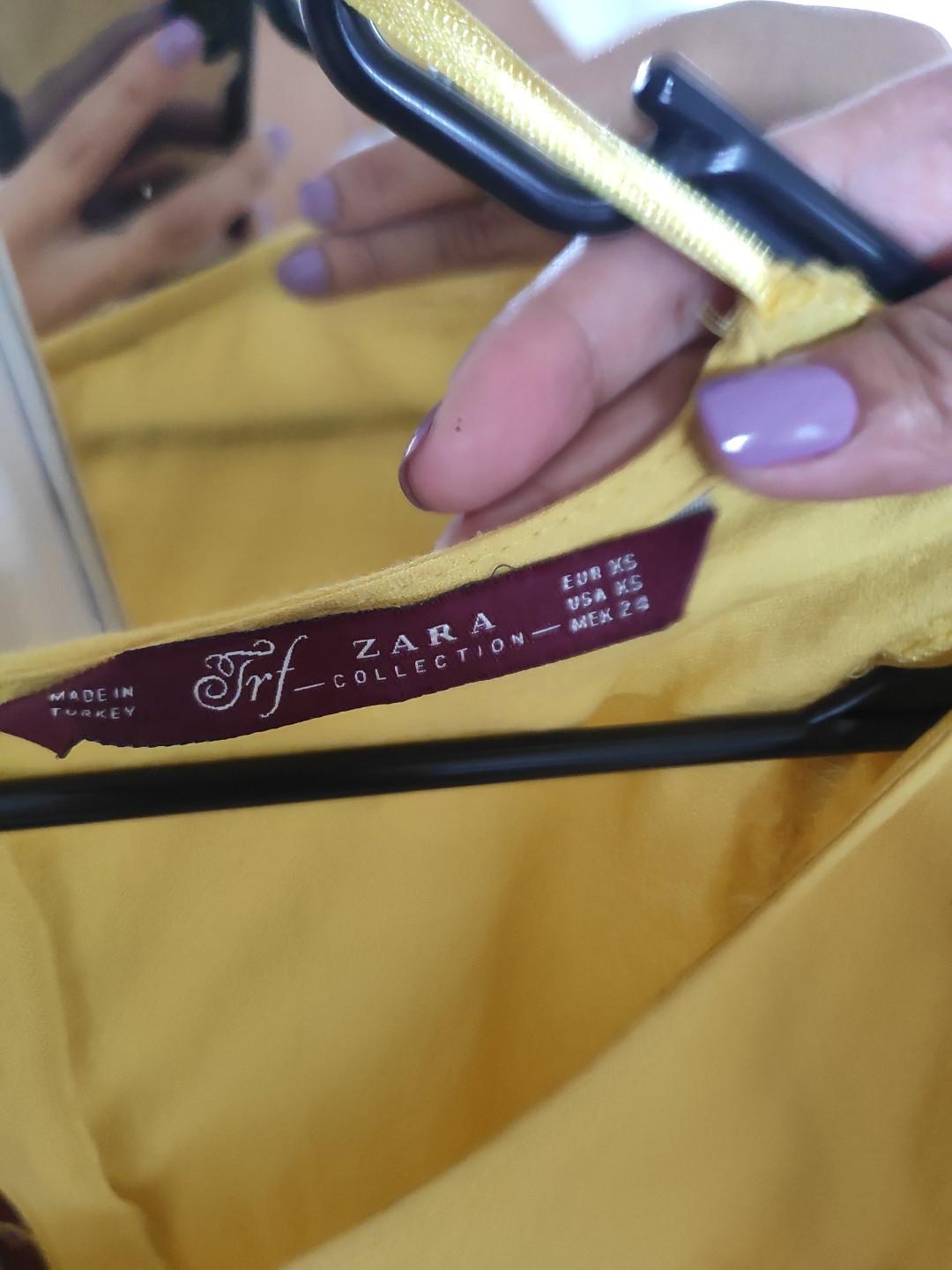 Zara Yellow Plunging Long Sleeves (Category: Longsleeves) located in Makati City. Submitted by kerlyfry (Listing ID 260315105, Image 3). Description: .