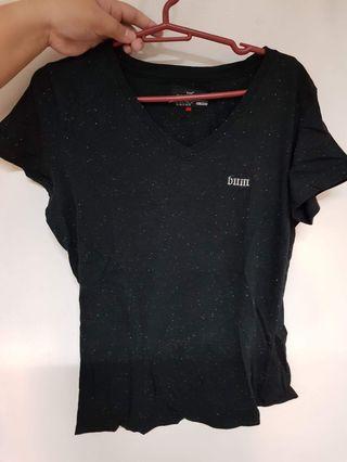 Bum Black V Neck Shirt