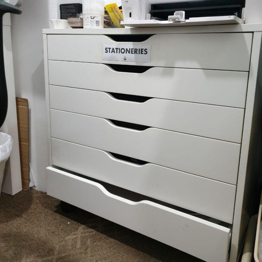 6 Drawer Cabinet Metal Furniture Shelves Drawers On Carousell
