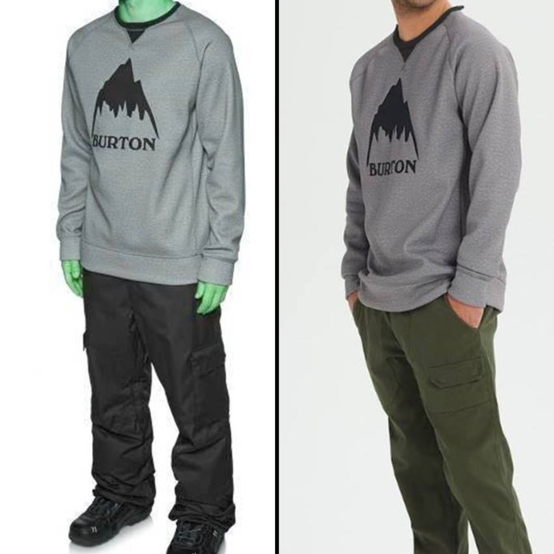 Size L Burton Crown Bonded Crew Sweatshirt snowboard