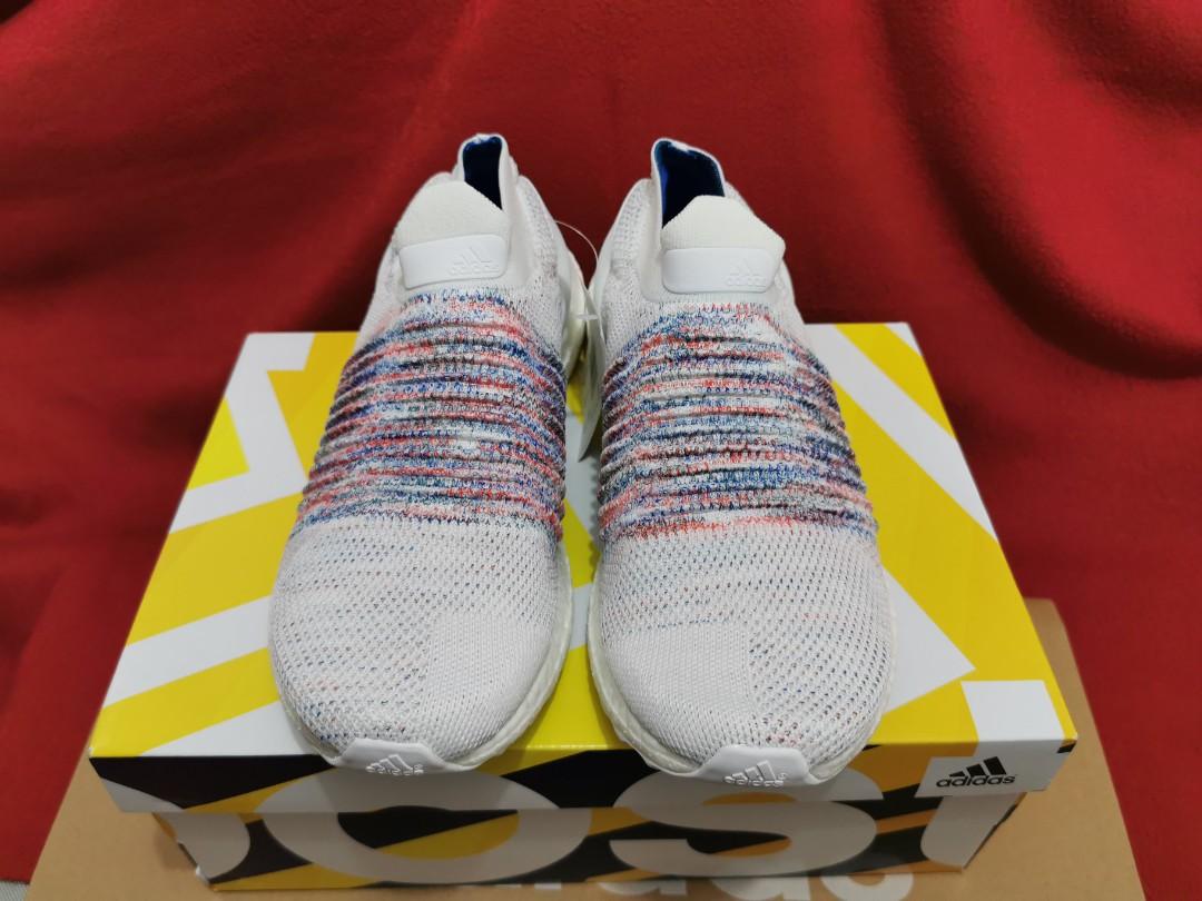 Adidas ultra boost store laceless white women's