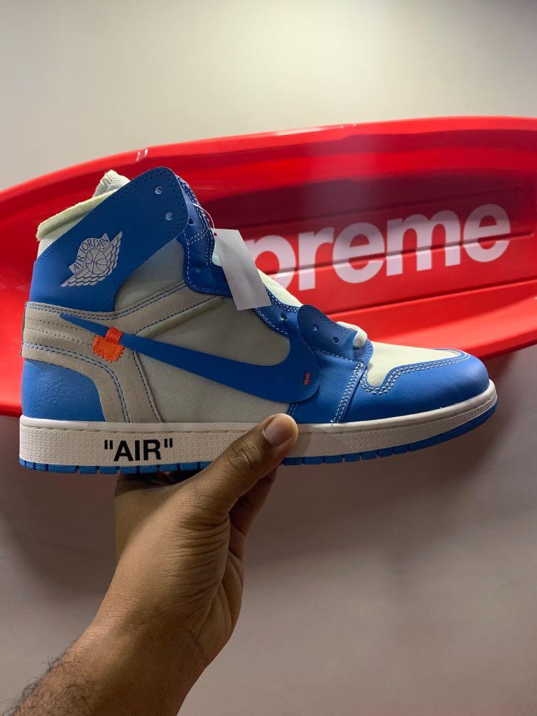 jordan x off white unc