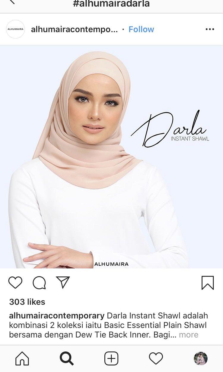 Alhumaira Darla Instant, Women's Fashion, Muslimah Fashion, Hijabs on  Carousell