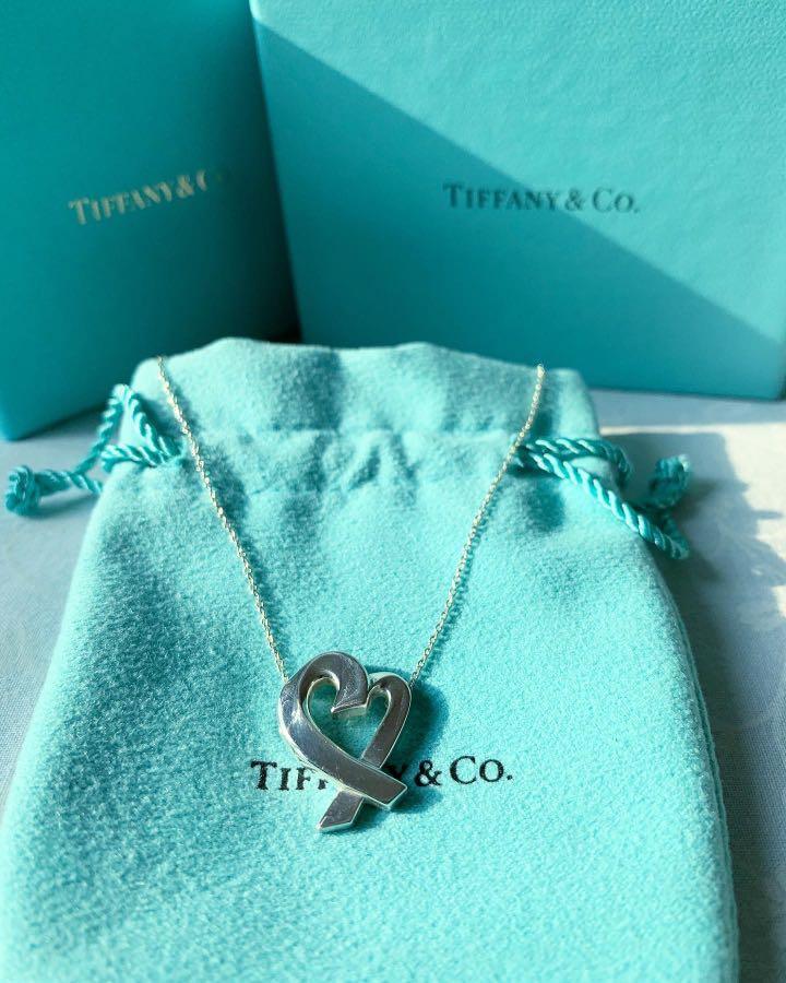 Tiffany and co sales big heart necklace