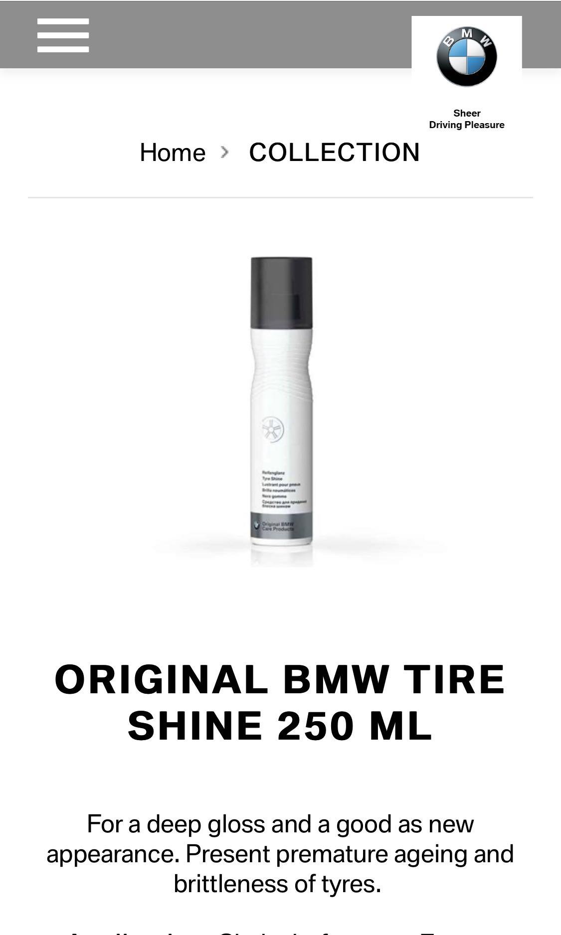 BMW Tire Shine