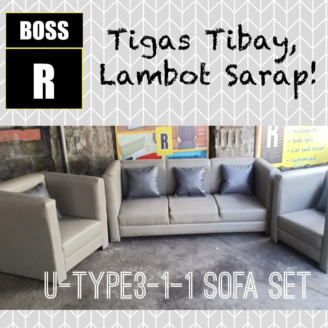 Boss R U Type 3 1 1 Sofa Set Furniture Home Living Furniture Sofas On Carousell