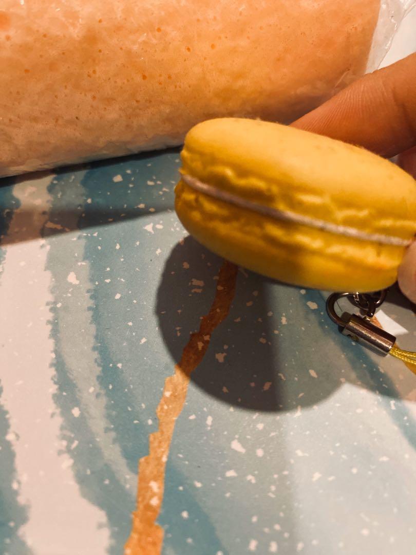 breadou set! (Category: Homemade Bakes) located in Singapore. Submitted by bloopsies (Listing ID 260570169, Image 2). Description: 1) breadou orange swiss cake roll ( in original packaging ) 2) NONREPRO yellow macaron (rare) w/o packaging cake roll no defects face of macaron is faded tags: tagged soft slowrising squish cute op.