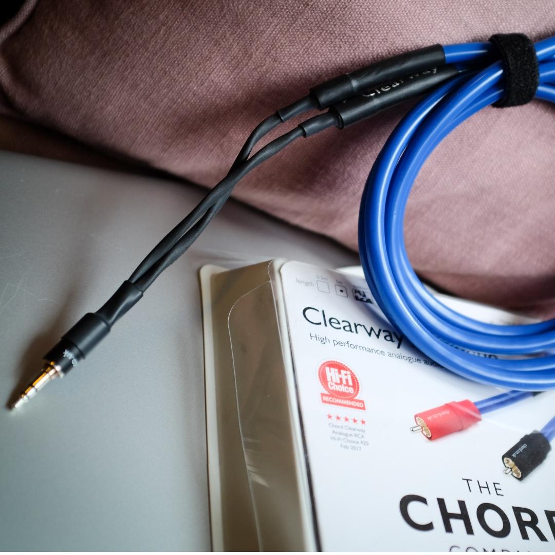 Chord Clearway Analogue 3.5MM to 2 RCA Cable, Audio, Portable Audio