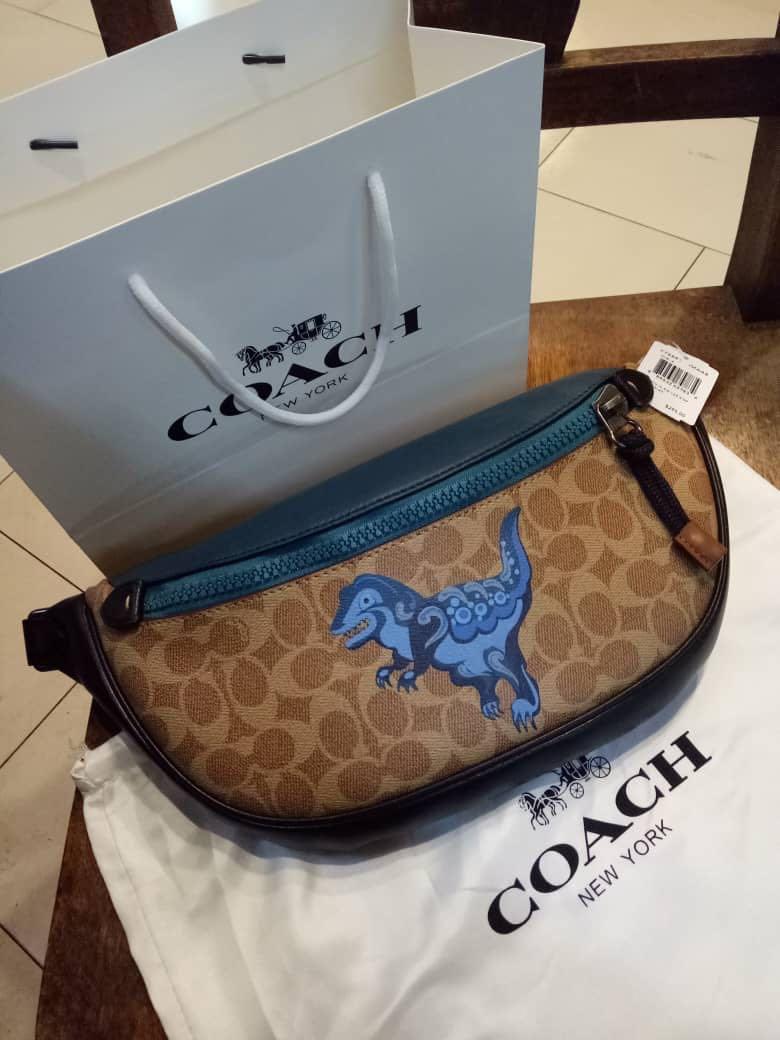 Coach dinosaur waist bag on sale