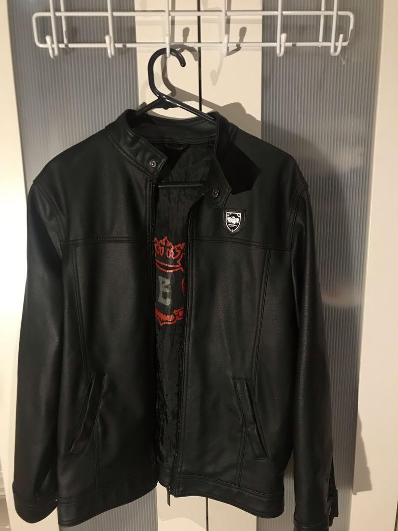 emporio and co leather jacket