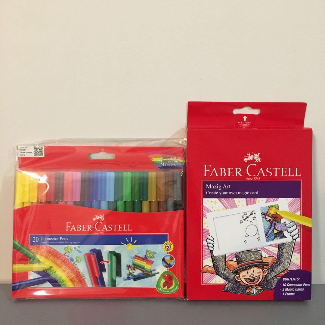 Faber Castell Connector Pens Books Stationery Stationery On Carousell