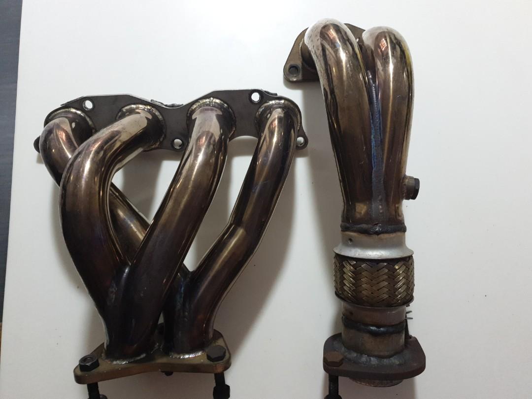 Honda k24 headers 4 to 2 to 1, Car Accessories, Accessories on Carousell