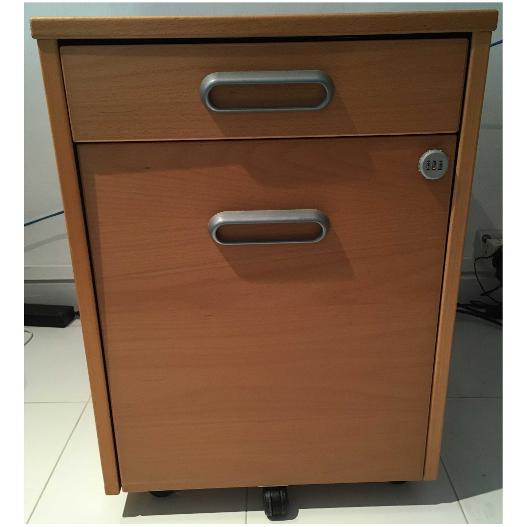 IKEA Office Furniture Rolling File with Drawers, Furniture