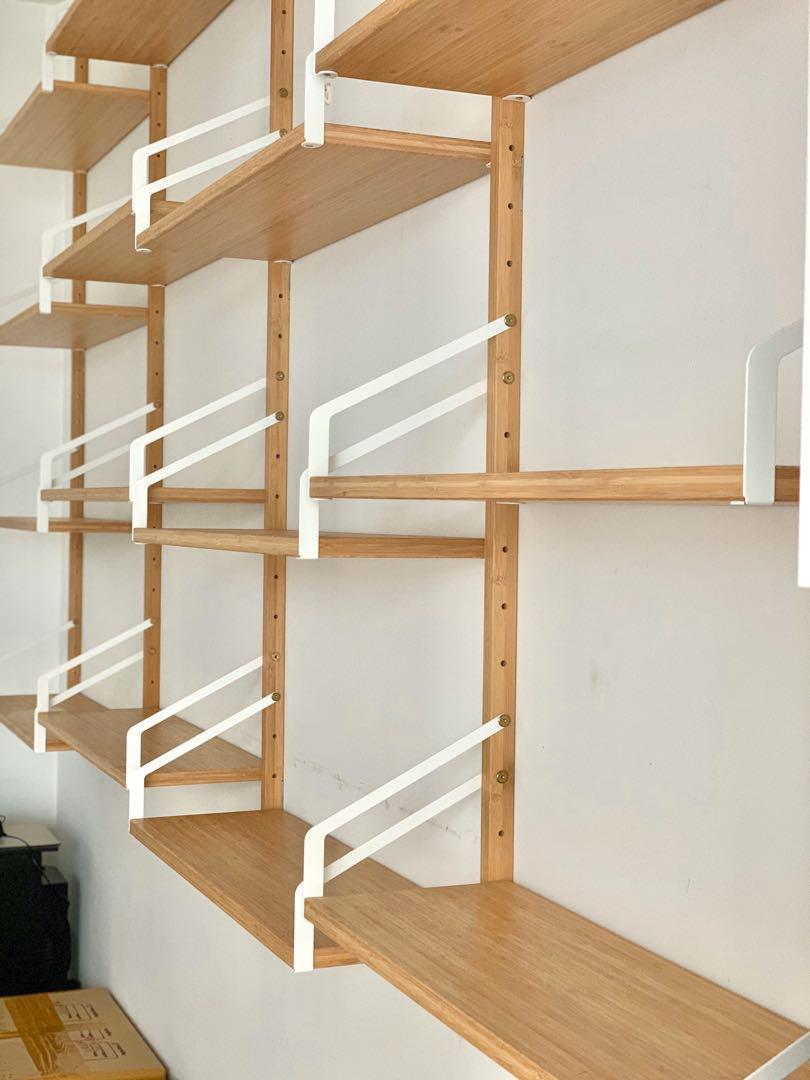 IKEA SVALNAS Wall mounted Shelf combination, Furniture & Home Living