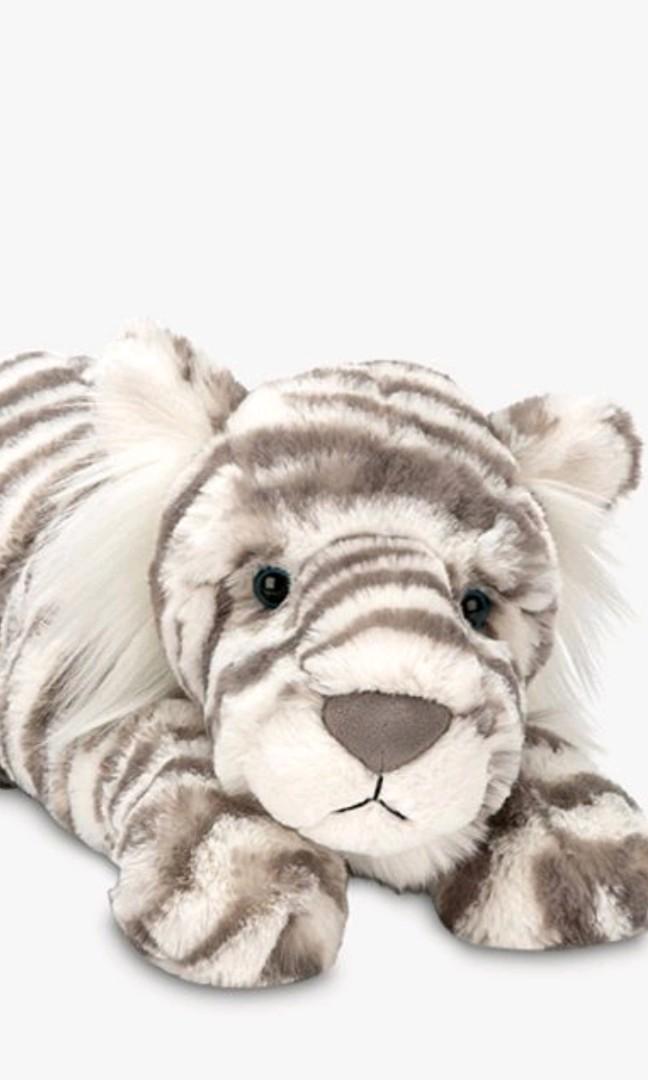 jellycat sacha snow tiger