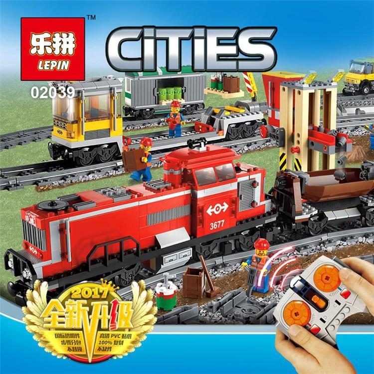 LEPIN 02039 CARGO TRAIN Hobbies Toys Toys Games on Carousell