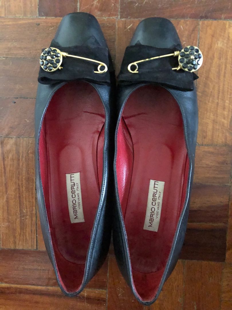 Mario Cerutti black shoes, Women's Footwear, on Carousell