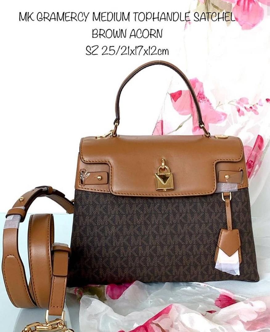 Michael Kors Gramercy Medium Top Handle Satchel 25 21 17 12