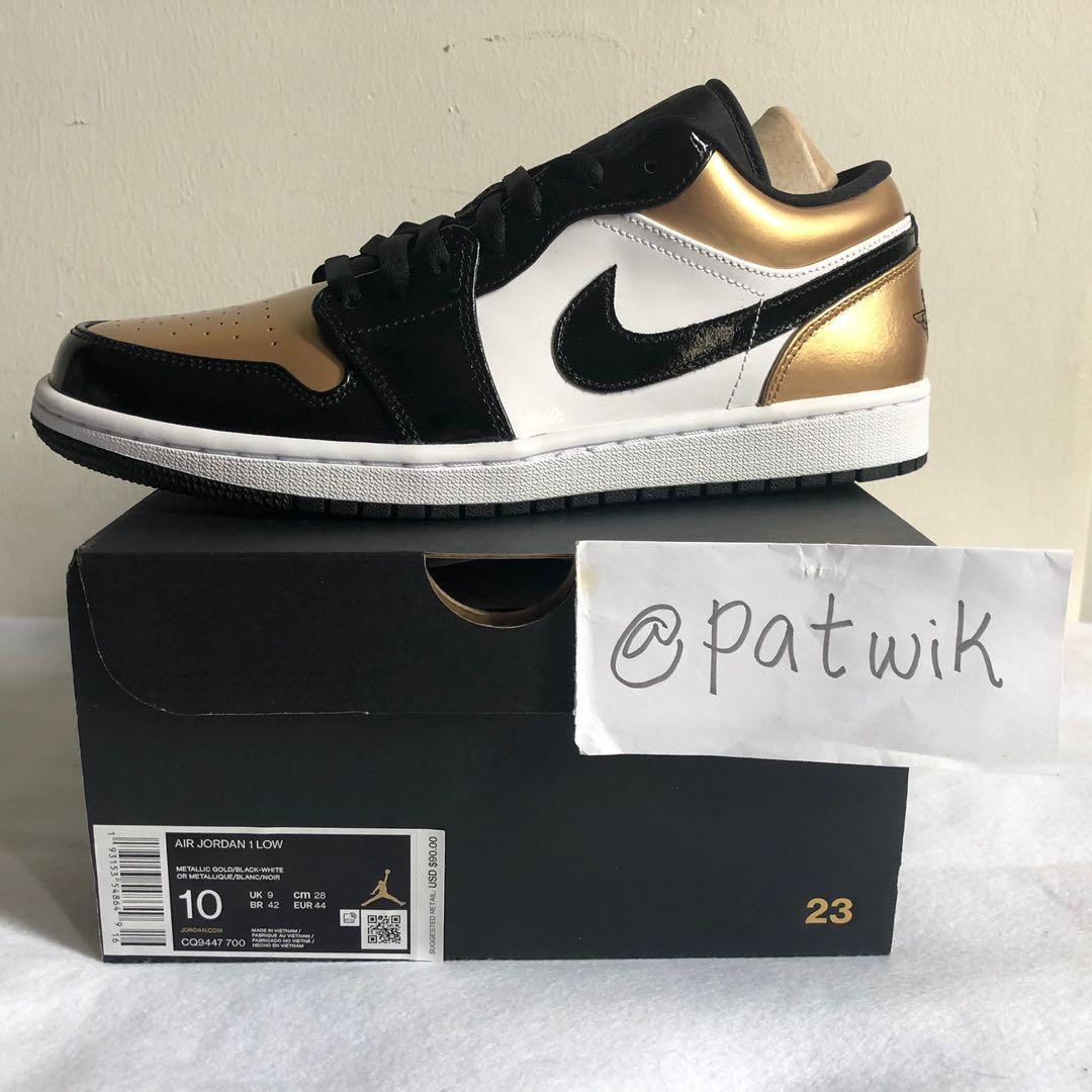 aj1 low gold toe