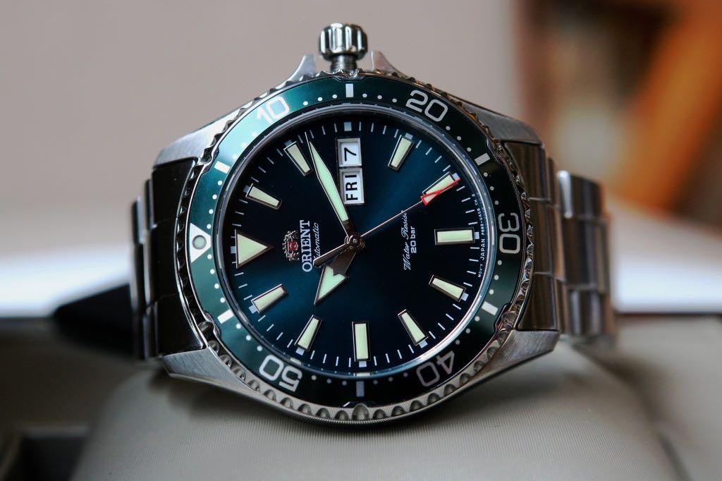 Orient mako hotsell 3 green dial