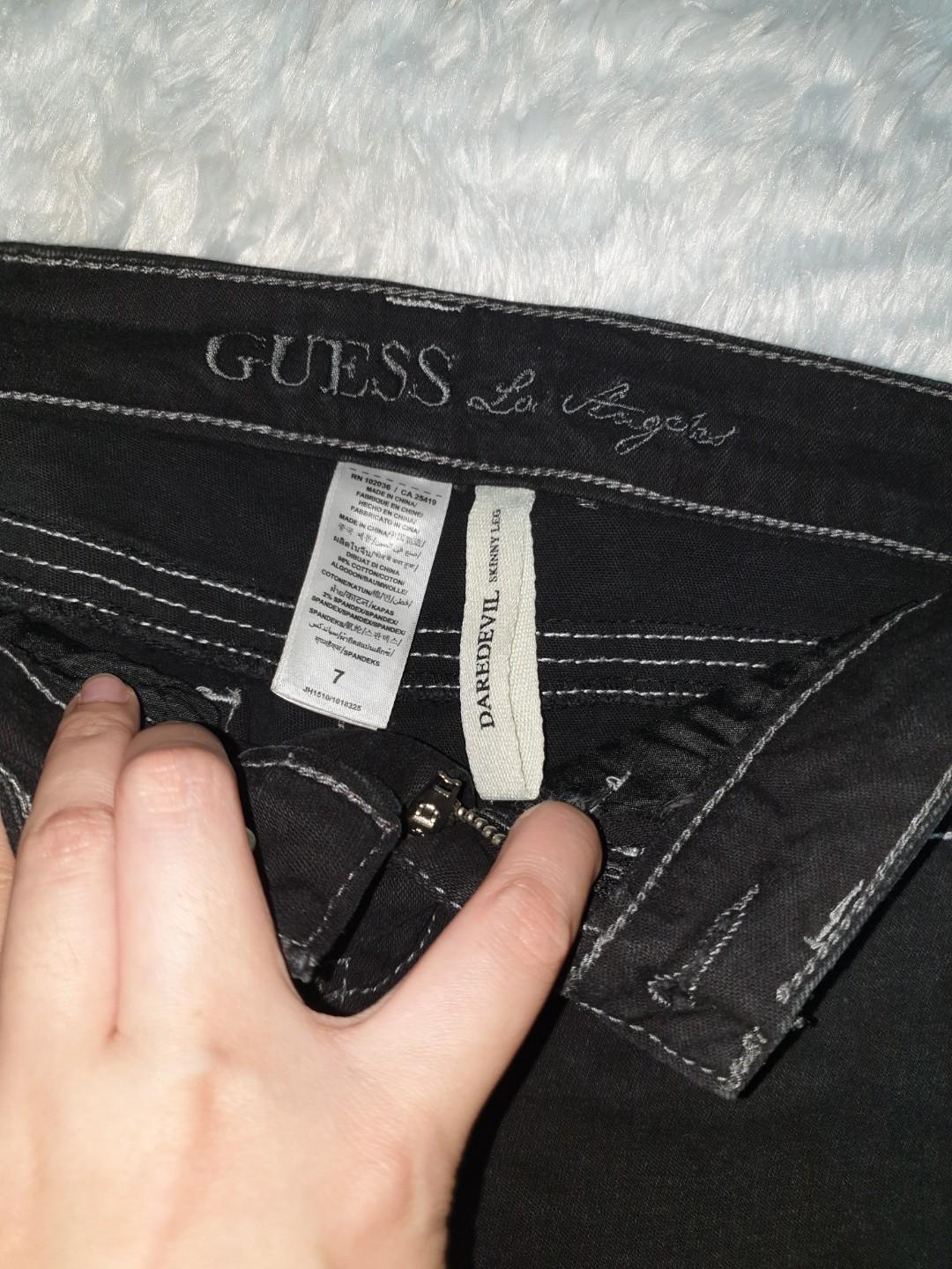 Original Guess Pants For Kids 6 To 7 Yrs Old Babies Kids Babies Kids Fashion On Carousell Guess's legacy acid and stonewash make an appearance, along with a variety of different patches and labels from previous decades. original guess pants for kids 6 to 7