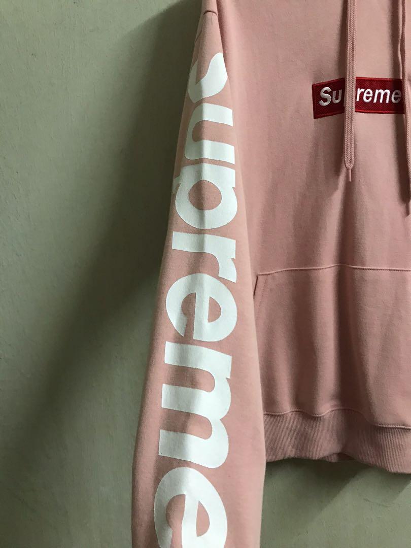 ORIGINAL KOREA PINK SUPREME HOODIE